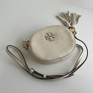 Tory Burch round white bag